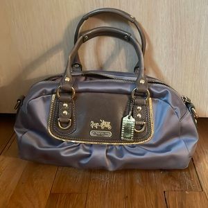 Silver Coach bag